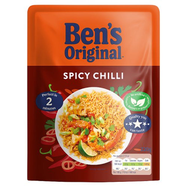 Ben's Original Ready to Heat Rice Spicy Chilli 220g