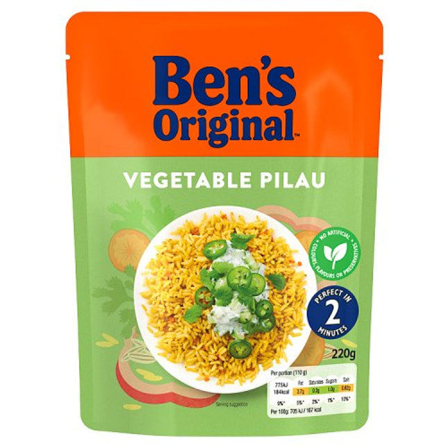 Ben's Original Ready to Heat Rice Vegetable Pilau 220g