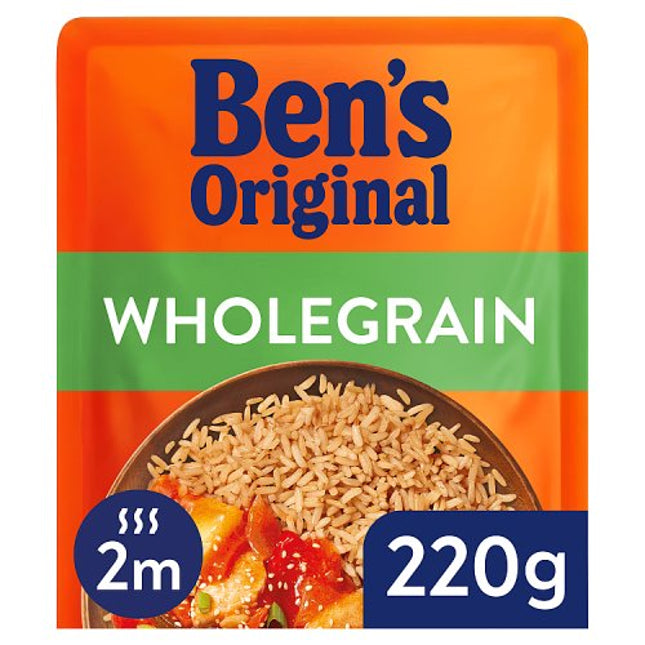 Ben's Original Ready to Heat Rice Wholegrain 220g