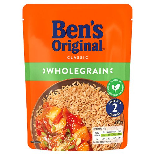 Ben's Original Ready to Heat Rice Wholegrain 220g