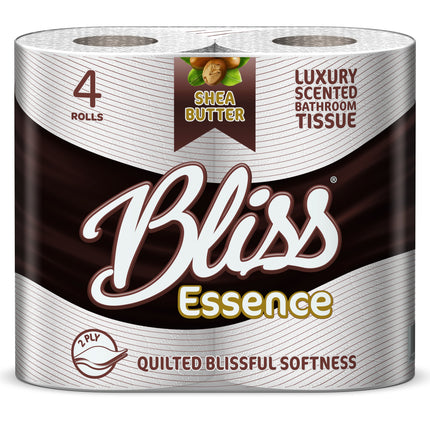Bliss Essence Shea Butter Scented Toilet Tissue 2ply 4 Rolls