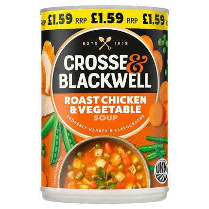 Crosse & Blackwell Roast Chicken & Vegetable Soup 400g PMP £1.59