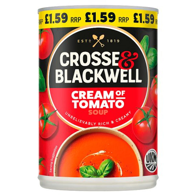 Crosse & Blackwell Cream Of Tomato Soup 400g PMP £1.59
