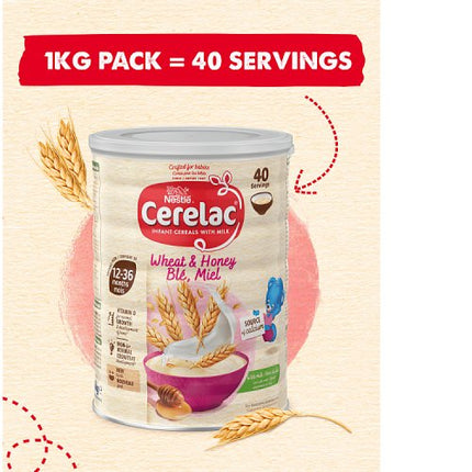 Cerelac Honey & Wheat with Milk from 12 Months 1Kg