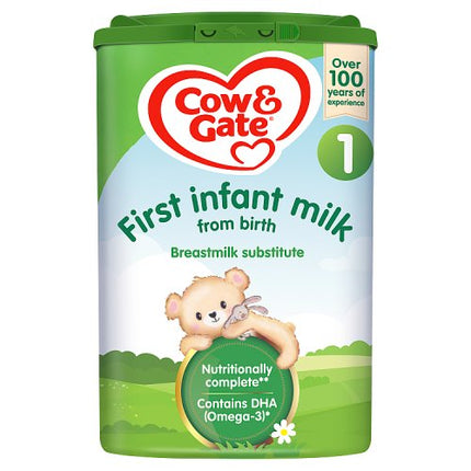 Cow & Gate 1 First Infant Baby Milk Formula Powder from Birth 800g