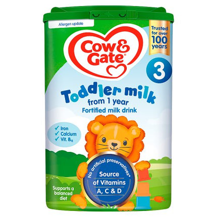Cow & Gate 3 Toddler Milk Formula 1+ Years 800g