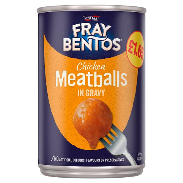 Fray Bentos Chicken Meatballs in Gravy 380g PMP £1.65