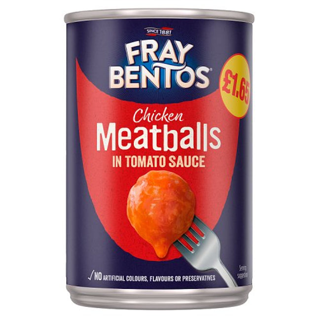 Fray Bentos Chicken Meatballs Tomato Sauce 380g PMP £1.65