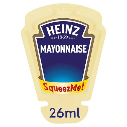 Heinz Free Range Egg Mayonnaise SqueezMe Portions 100x26ml