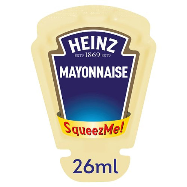Heinz Free Range Egg Mayonnaise SqueezMe Portions 100x26ml