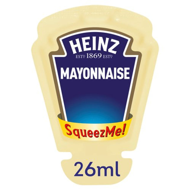 Heinz Free Range Egg Mayonnaise SqueezMe Portions 100x26ml