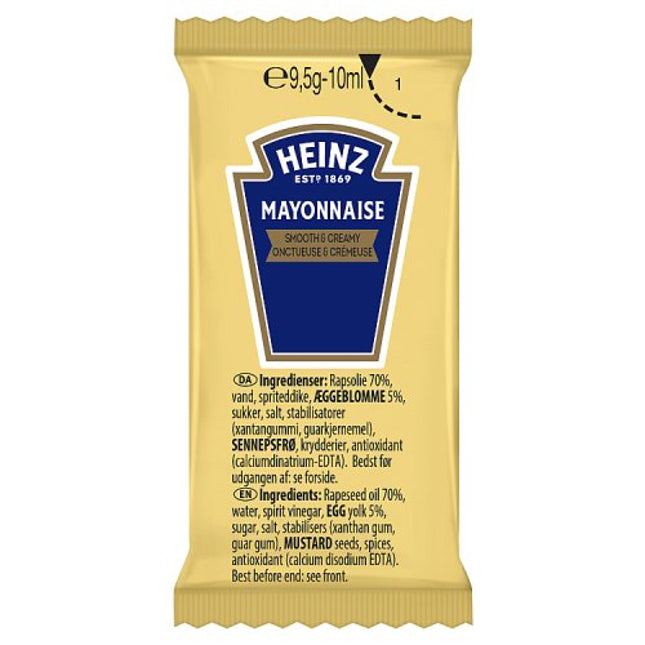 Heinz Free Range EDTA Mayonnaise Sachets 200x10ml
