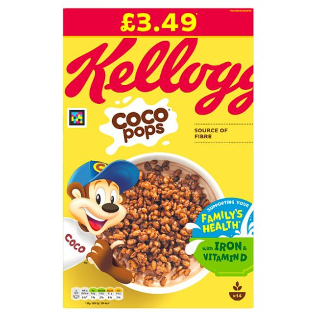 Kellogg's Coco Pops Breakfast Cereal 420g £3.49