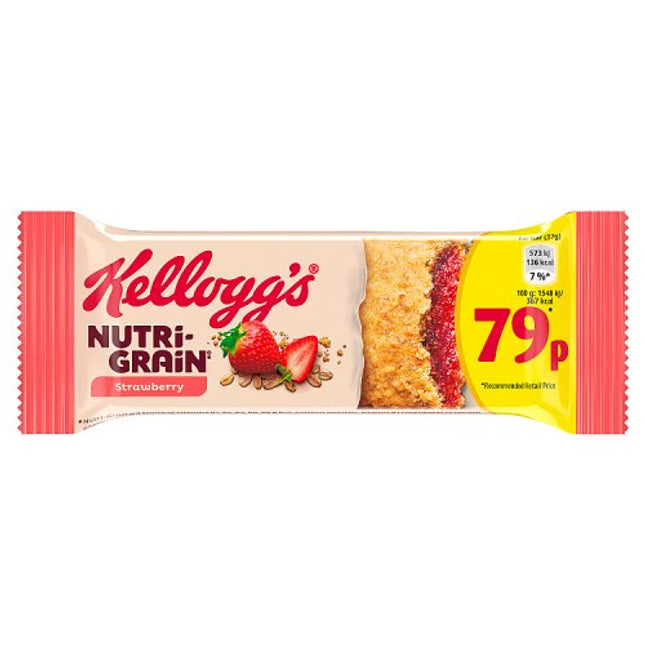 Kellogg's Strawberry Nutri-Grain Bar 37g 79p
