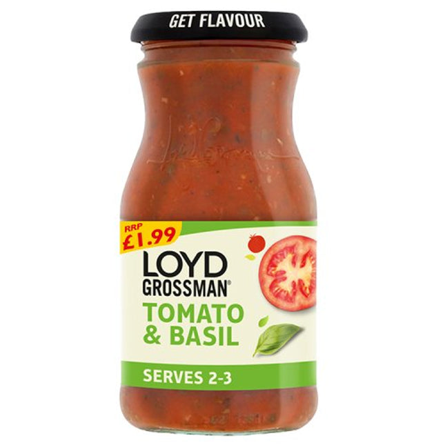 Loyd Grossman Tomato & Basil Sauce 350g £1.99