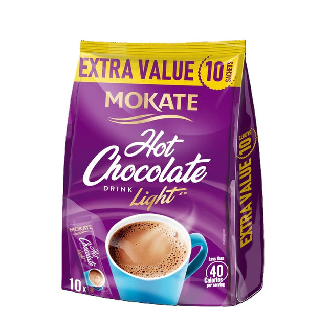 Mokate Light Instant Hot Chocolate Sachets x10 110g
