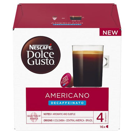Nescafé Dolce Gusto Americano Decaf Coffee Pods x16 128g