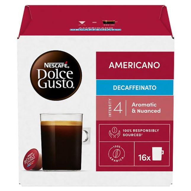 Nescafé Dolce Gusto Americano Decaf Coffee Pods x16 128g