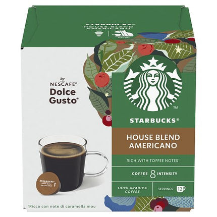 Starbucks by Nescafé Dolce Gusto House Blend Americano Coffee Pods x12 102g
