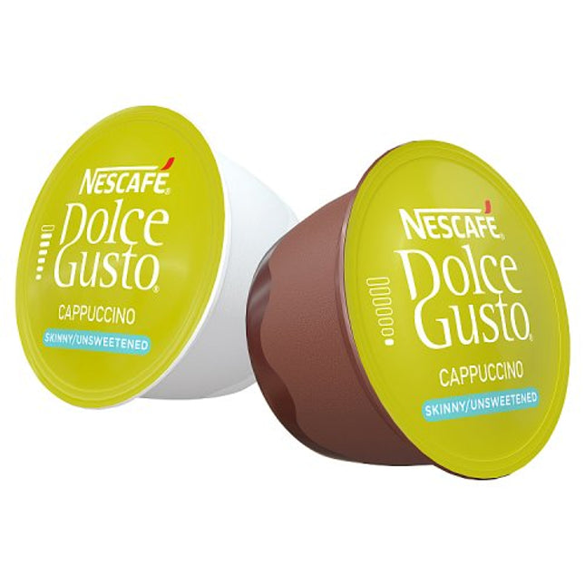 Nescafé Dolce Gusto Skinny & Unsweetened Cappuccino Coffee Pods x16 161.6g