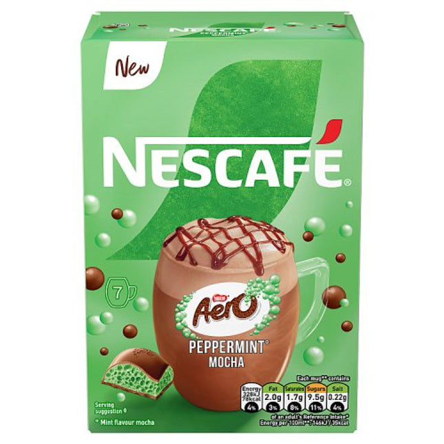 Nescafé Aero Peppermint Mocha Instant Coffee Sachets x7 133g
