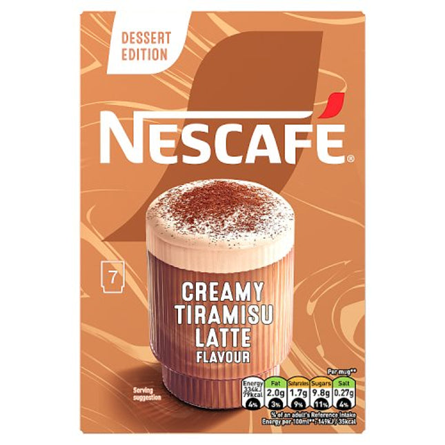 Nescafe 7 Sachets Latte Tiramisu