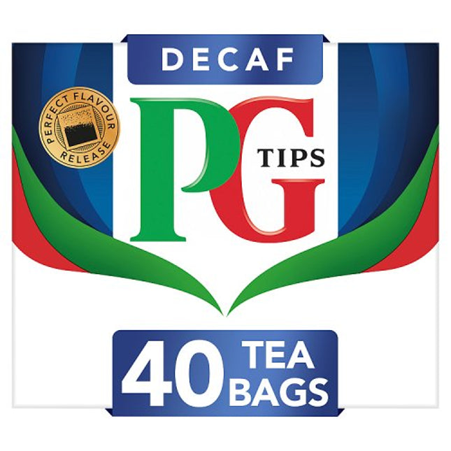 PG Tips 40 Decaffeinated Tea Bags 116g