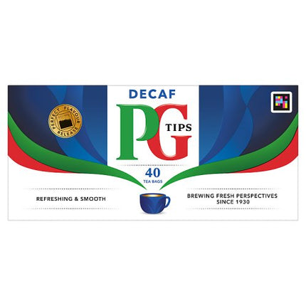 PG Tips 40 Decaffeinated Tea Bags 116g