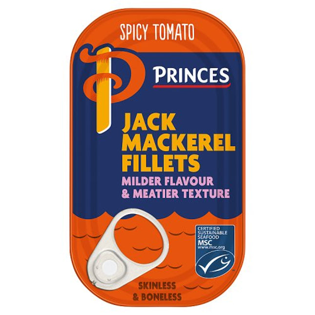 Princes Jack Mackerel in Spicy Tomato Sauce 125g