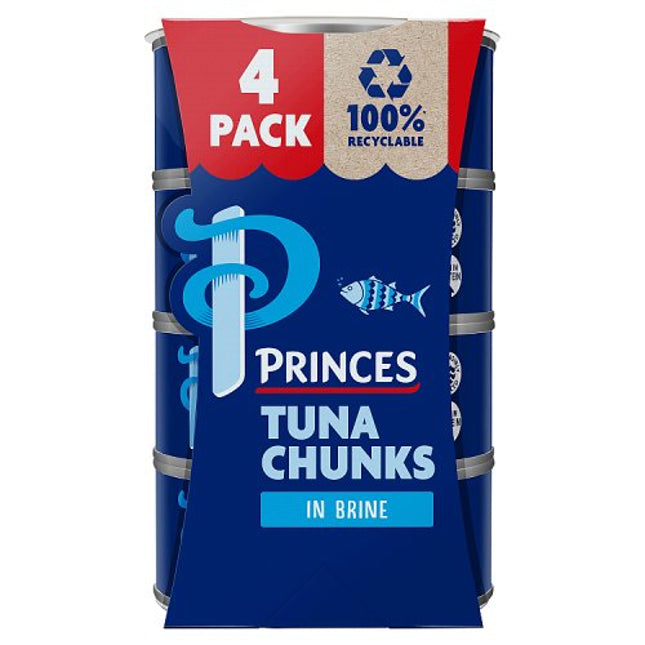 Princes Tuna Chunks in Brine 4x145g