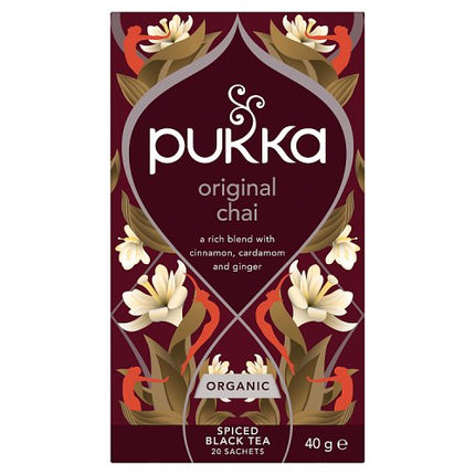 Pukka Organic Original Chai Herbal Tea 20 Tea Sachets 40g
