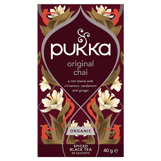 Pukka Organic Original Chai Herbal Tea 20 Tea Sachets 40g
