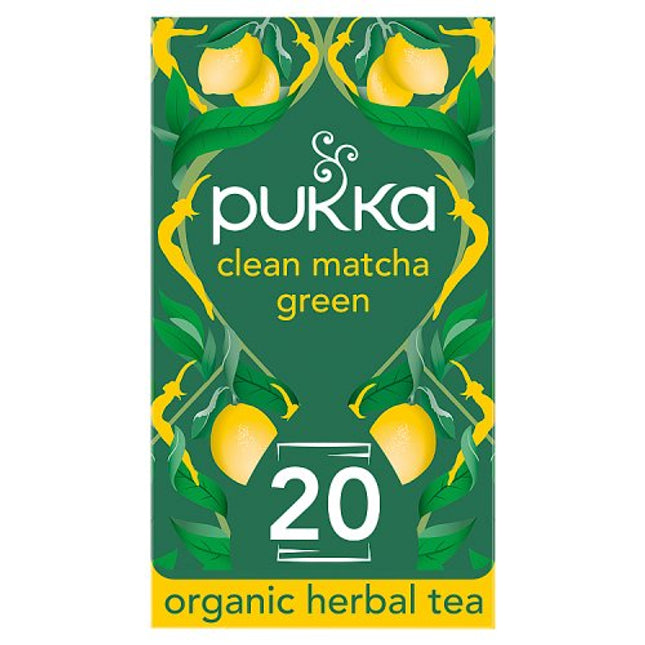 Pukka Organic Clean Matcha Green Tea 20 Tea Sachets 30g