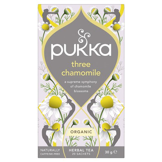 Pukka Organic Three Chamomile 20 Tea Sachets 30g