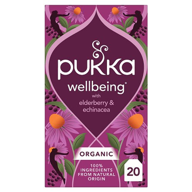 Pukka Organic Elderberry & Echinacea Tea 20 Tea Sachets 40g