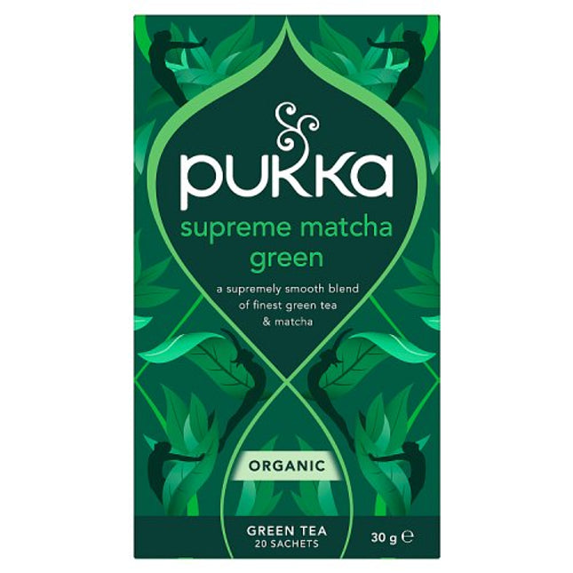 Pukka Organic Supreme Matcha Green Herbal Tea 20 Tea Sachets 30g