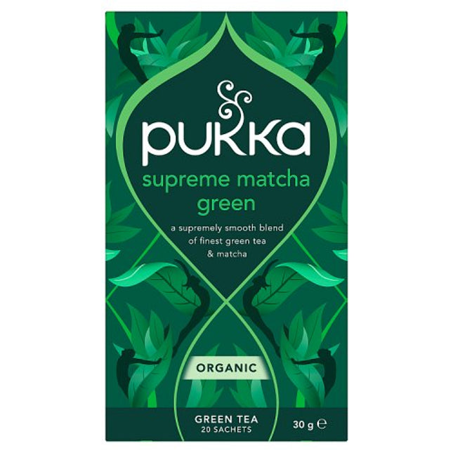 Pukka Organic Supreme Matcha Green Herbal Tea 20 Tea Sachets 30g