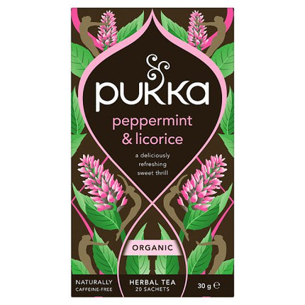 Pukka Organic Peppermint & Licorice Mint Tea 20 Tea Sachets 30g