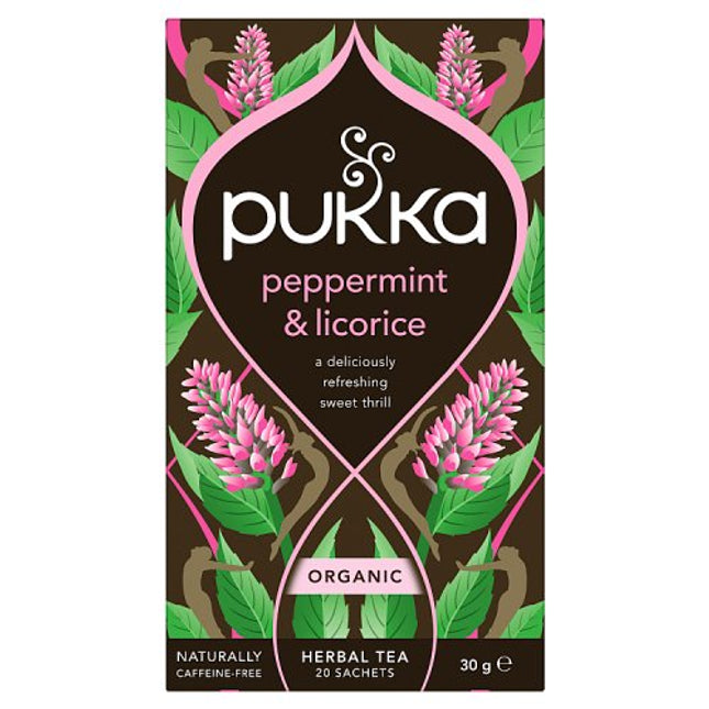 Pukka Organic Peppermint & Licorice Mint Tea 20 Tea Sachets 30g