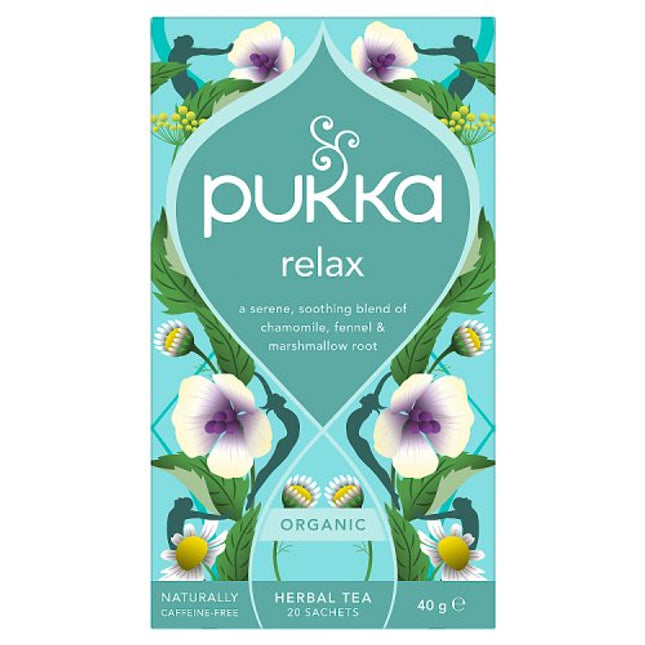 Pukka Organic Relax Tea With Chamomile 20 Tea Sachets 40g