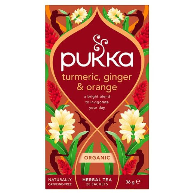 Pukka Organic Turmeric, Ginger & Orange Tea 20 Tea Sachets 36g