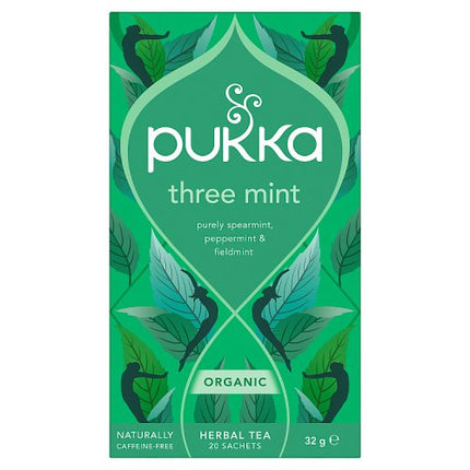 Pukka Organic Three Mint 20 Tea Sachets 32g