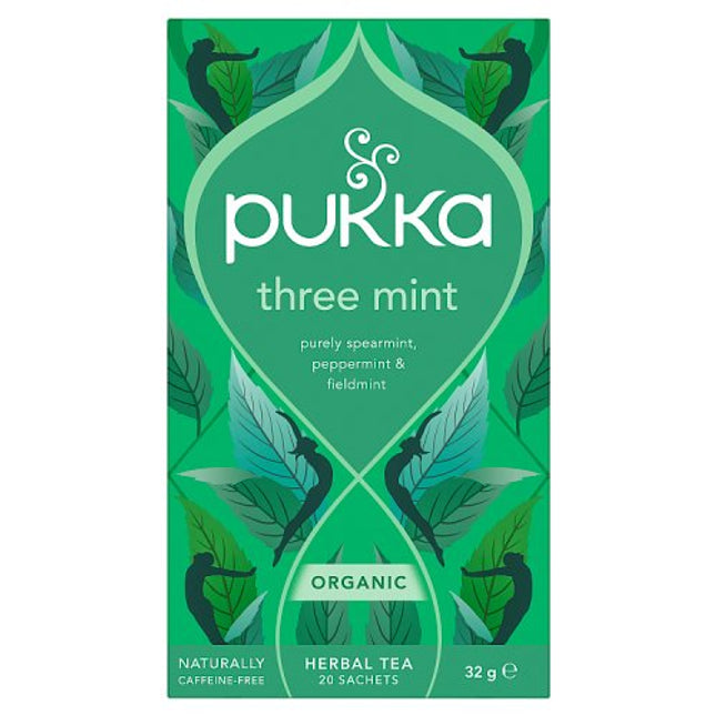 Pukka Organic Three Mint 20 Tea Sachets 32g
