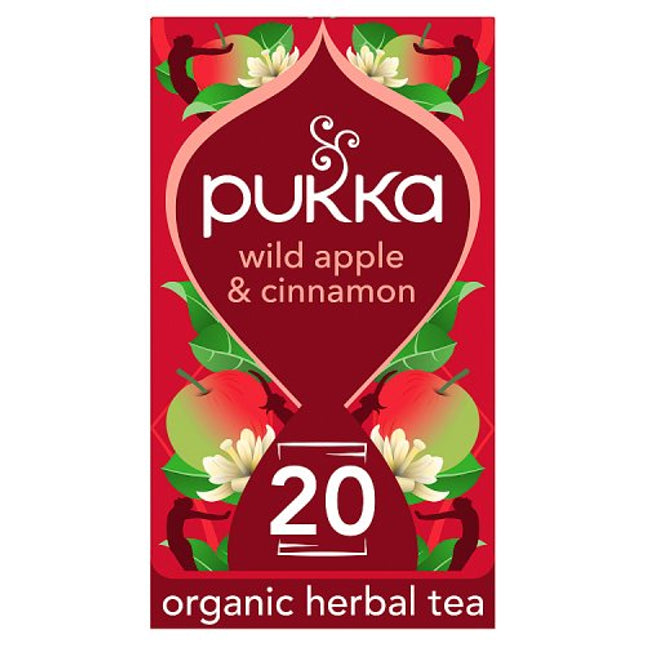 Pukka Organic Wild Apple & Cinnamon 20 Tea Sachets 36g