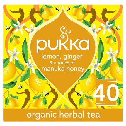 Pukka Lemon, Ginger & A Touch of Manuka Honey 40s
