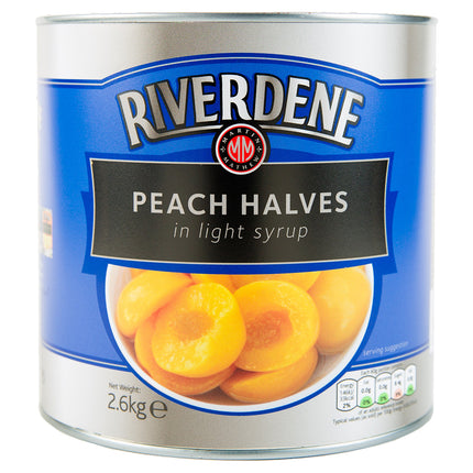 Riverdene Peach Halves in Light Syrup 2.6kg