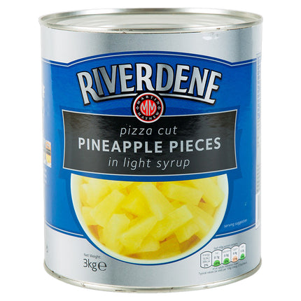 Riverdene Pizza Cut Pineapple in Light Syrup 3kg