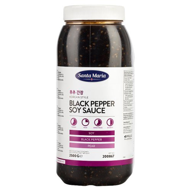 Santa Maria Korean Style Black Pepper Soy Sauce  2500g