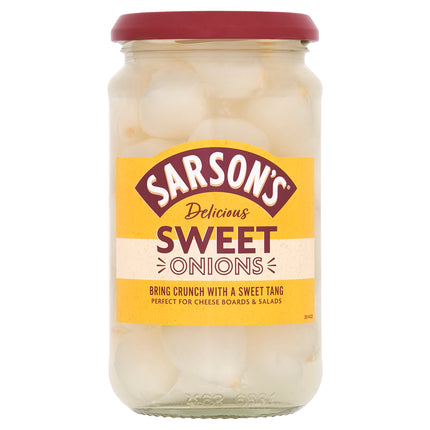 Sarsons Sweet & Mild Silverskin Onions 460g
