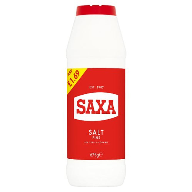 Saxa Fine Table Salt 675g £1.69